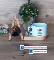 İngilizce Öğretmeni Kupa Bardak Beyaz ve Fotoğraflı Ahşap Anahtarlık Hediye Öğretmenler Günü Hediyesi (Model 8)