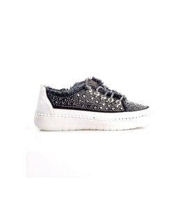EK Park Moda K2410 Kadın Taşlı Casual Ayakkabı (Siyah)