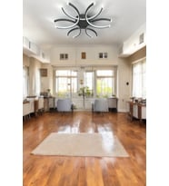 Levora Modern Tasarım - Salon - Mutfak - Yatak Odası Beyaz Işıklı Led Avize (Gri)