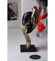 Doremcy El Detaylı Gümüş Yüz Biblo Dekoratif Obje (Gold)