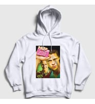 Presmono Unisex Beyaz Cover Film Dövüş Kulübü Fight Club Kapüşonlu Sweatshirt 245159tt (Beyaz)