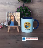 Öğretmenler Günü Hediyesi Fotoğraflı Dekoratif Taş, Kupa Bardak Beyaz Hediye (Model 3)