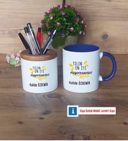 En İyi Fizyoterapist Kalemlik, Kupa Bardak T Kişiye Özel Hediye (Model 6)