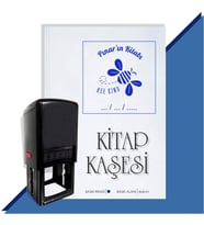 Kişiye Özel  Bee Kind Arı Tarihli Kitap Kaşesi (Mavi)