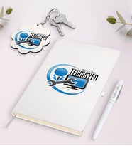 BK Gift Kişiye Özel Teknisyen Siyah Defter Kalem Ve Anahtarlık Hediye Seti (Model 2)