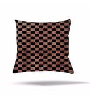 Geometrik Kilim Etnik Desen Afrika Gizli Fermuarlı Yastık Kılıfı Kırlent Kılıfı Koltuk Yastık Kılıfı (Kahverengi-Siyah)