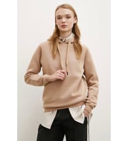 Kapşonlu Sweatshirt Kahve