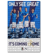 Cakapuzzle İtalya Uefa Euro 2021 Şampiyonluk Dergide Puzzle Yapboz MDF (Ahşap) (500 Parça)