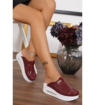 Blum Sabo Terlik Kadın  Air max Ortopedik Sabo Terlik (Bordo)