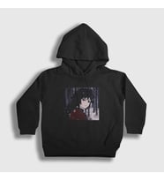 Presmono Unisex Çocuk Beyaz Winter Giyu Tomioka Anime Demon Slayer Kimetsu No Yaiba Kapüşonlu Sweatshirt 298877tt (Siyah)