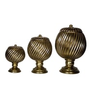 ÜÇLÜ KAPAKLI JAR C 4191 (Bronz)