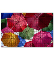 Cakapuzzle Asılı Renkli Şemsiyeler  Puzzle Yapboz MDF (Ahşap) (255 Parça)