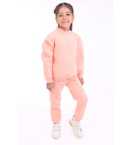 Toontoy Kız Çocuk Baskılı Eşofman Takım (Oranj)