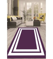 Dijital Kaymaz Taban Yıkanabilir Modern Renkli Salon Halısı Mutfak Halısı Yolluk ND-HT-1263 (Mor)