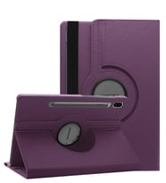 Microsonic Samsung Galaxy Tab S6 10.6" T860 Kılıf 360 Rotating Stand Deri (Mor)