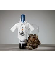 BK Gift Kişiye Özel Mini Beyaz İçki Şişesi Tişörtü , Ev Bar Dekoru, Viski, Şarap, Votka, Rakı Şişesi Tişörtü, Ev Barı (Model 5)
