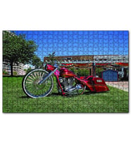 Cakapuzzle Harley Davidson Road King Görseli  Puzzle Yapboz MDF (Ahşap) (500 Parça)