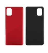 Samsung A41 LOGOLU Arka Pil Kapağı, LENS HARİÇ SM-A415F (Kırmızı)