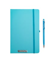 İsme Özel Renkli Defter ve Kalem Seti (Turkuaz)