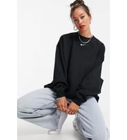 Nike Sportswear Phoenix Fleece Oversize Kesim Bordo Kadın Sweatshirt (Siyah)