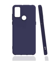 TCL 20E Kılıf Biye Yumuşak Silikon Case (Lacivert)