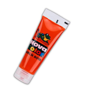 Akrilik Boya 75 Ml Tüp 1 Adet Nova Color Akrilik Boya 75 ml Tüp 1 Adet (Turuncu)