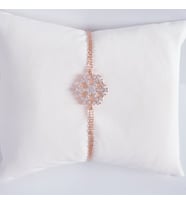 kar tanesi model bayan gümüş bileklik (Rose)