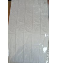 KABARTMALI SÜPER YAPIŞKANLI KAPLAMA 30 X 60 CM ( 6 ADET) (Beyaz)
