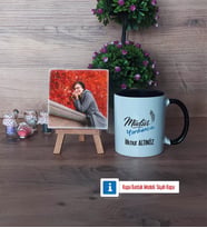 Müdür Yardımcısı Fotoğraflı Dekoratif Taş, Kupa Bardak Beyaz Hediye Öğretmenler Günü Hediyesi (Model 11)