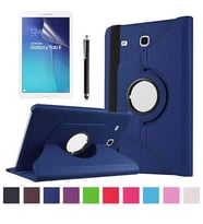Galaxy Tab E T560 9.6 Zore Dönebilen Standlı Tablet Kılıfı (Lacivert)