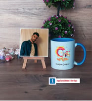 Grafiker Fotoğraflı Dekoratif Taş, Kupa Bardak Beyaz Hediye (Model 4)