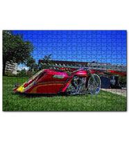 Cakapuzzle  Harley Davidson Road King Görsel  Puzzle Yapboz MDF (Ahşap) (500 Parça)