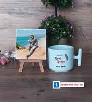 Tarih Öğretmeni Fotoğraflı Dekoratif Taş, Kupa Bardak Beyaz Hediye (Model 12)