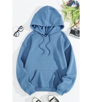 Rahat Kalıp Unisex Oversize Sweatshirt (Bebe Mavi)