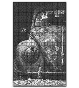 Cakapuzzle Terkedilmiş Eski Volkswagen Tosbağa Puzzle Yapboz MDF (Ahşap) (1000 Parça)