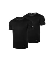 Ghassy Co. Erkek 2'li Paket Dry Fit Atletik Nem Emici Günlük Tshirt (Siyah)