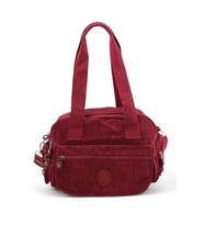 Klinkır Omuz Çantası Çok Cepli Hafif Kumaş 30*20 Cm Çapraz Postacı Çanta Günlük Kullanıma Uygun (Bordo)