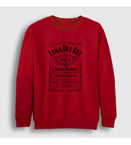 Presmono Unisex Beyaz Paradise Lana Del Rey Sweatshirt 156703tt (Kırmızı)