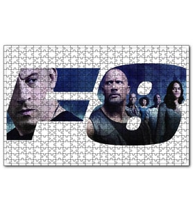 Cakapuzzle Hızlı ve Öfkeli 8 Tüm Kahramanlar  Puzzle Yapboz MDF (Ahşap) (255 Parça)