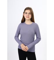 Toontoy Kız Çocuk Okul Tişört (Gri)