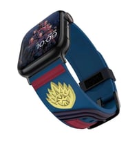Apple Watch 10/11 42mm-38/40/41mm Kordon 3D Tasarımlı Marvels Karakterli Band 2/ (Lacivert)