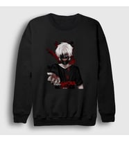 Presmono Unisex Beyaz Hand Anime Tokyo Ghoul Sweatshirt 136651tt (Siyah)