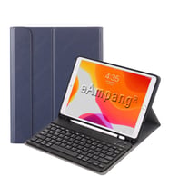 Apple iPad 9. Nesil 10.2" 2021 Kılıf Kablosuz Klavyeli Kılıf Mobax A2602 A2603 A (Lacivert)