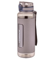 Uzspace FiftyFifty 1100ml -MEGA BÜYÜK BOY- Tritan Su Matarası Silikon Korumalı Kaydırmaz Gövde (Kahverengi)