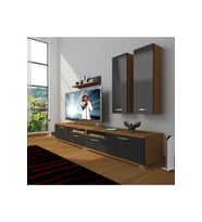 Decoraktiv Eko 5220d Slm Tv Ünitesi Tv Sehpası (Siyah - Ceviz)
