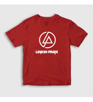 Presmono Unisex Çocuk Beyaz Logo Linkin Park T-Shirt 97807tt (Kırmızı)