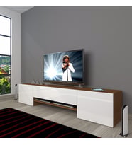 Decoraktiv 1e1 Mdf 180 cm. Tv Ünitesi Tv Sehpası (Beyaz - Kahverengi)