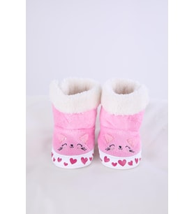 Babyhola Kız Erkek Bebek Patik Panduf Yenidoğan İlk Adım Ayakkabı Kutulu Hediyelik 51711 (Pembe)