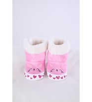 Babyhola Kız Erkek Bebek Patik Panduf Yenidoğan İlk Adım Ayakkabı Kutulu Hediyelik 51711 (Pembe)