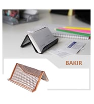 LÜX MASAÜSTÜ METAL KARTVİZİTLİK (Bakır)